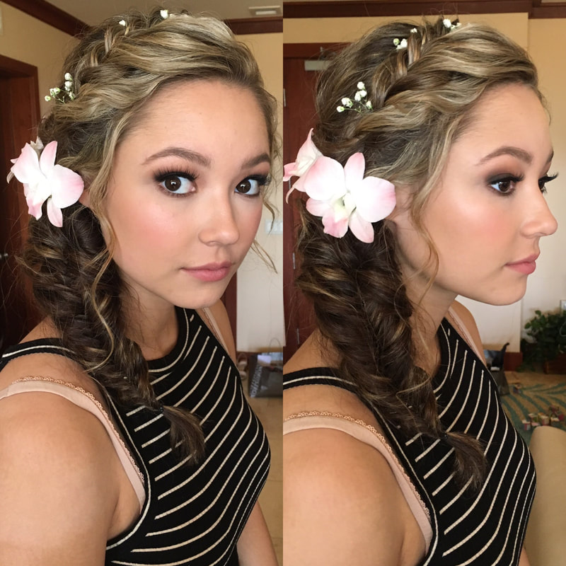 Prom Makeup and Hair Dress by Face Art Beauty Honolulu